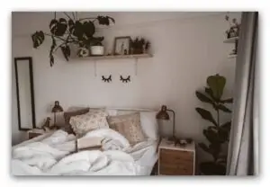 minimalizm, naturalne dodatki w sypialni